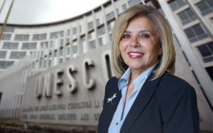 Egypt's candidate for UNESCO Director-General, Moshira Khattab.